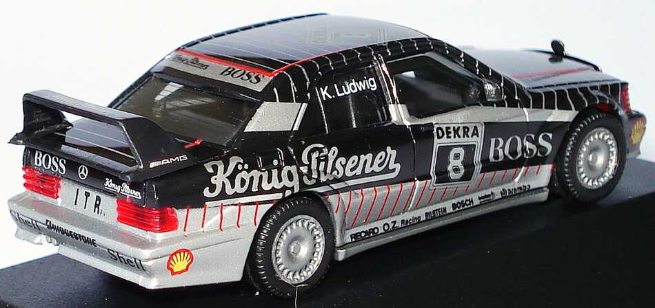 Foto 1:87 Mercedes-Benz 190E 2.5-16 Evolution II DTM 1991 AMG, König-Pilsener Nr.8, Ludwig Werbemodell herpa