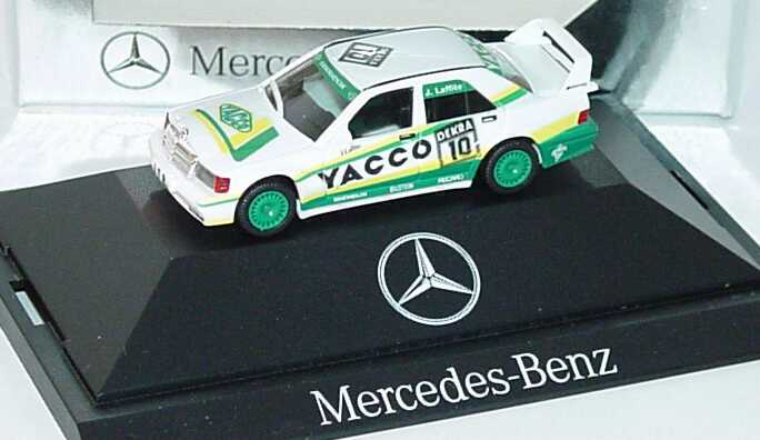 Foto 1:87 Mercedes-Benz 190E 2.5-16 Evolution II DTM 1991 Snobeck, Yacco Nr.10, Laffite Werbemodell(Motor Show  ´91) herpa