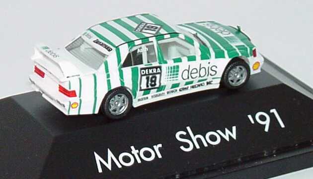 Foto 1:87 Mercedes-Benz 190E 2.5-16 Evolution II DTM 1991 Zakspeed, Debis Nr.19, Asch Werbemodell (Motor Show ´91) herpa