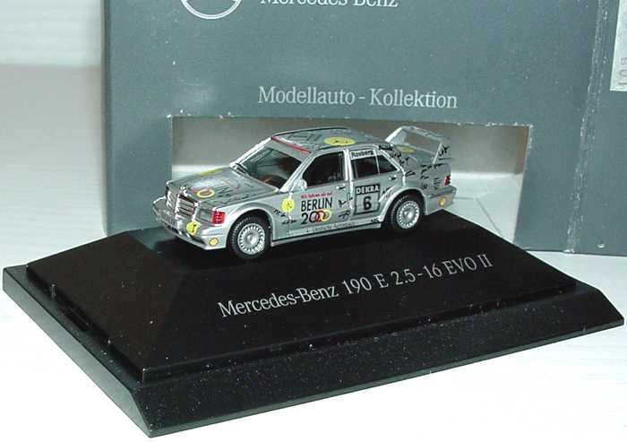 Foto 1:87 Mercedes-Benz 190E 2.5-16 Evolution II DTM 1992 AMG-Berlin 2000 Nr.6, Rosberg Werbemodell herpa B66005300