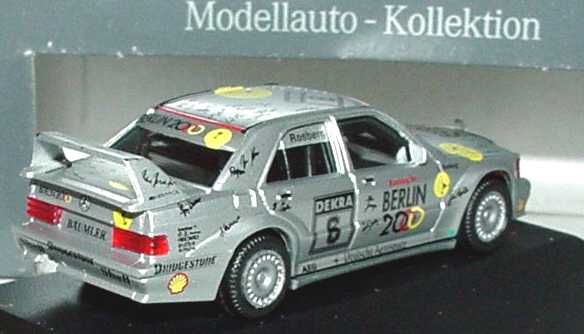 Foto 1:87 Mercedes-Benz 190E 2.5-16 Evolution II DTM 1992 AMG-Berlin 2000 Nr.6, Rosberg Werbemodell herpa B66005300