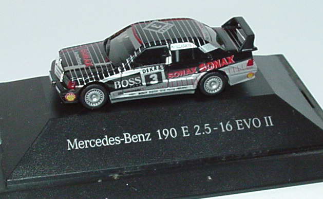 Foto 1:87 Mercedes-Benz 190E 2.5-16 Evolution II DTM 1992 AMG, Sonax Nr.3, Ludwig Werbemodell herpa B66005302