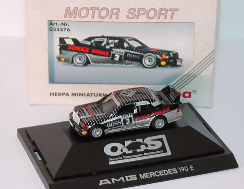 Foto 1:87 Mercedes-Benz 190E 2.5-16 Evolution II DTM 1992 AMG Sonax Nr.3 Klaus Ludwig - herpa 035576
