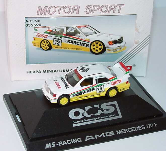Foto 1:87 Mercedes-Benz 190E Evo II DTM 1992 MS-Racing Kärcher Nr.12 Jörg van Ommen - herpa 035590