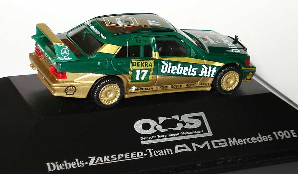 Foto 1:87 Mercedes-Benz 190E 2.5-16 Evolution II DTM 1992 Zakspeed-Diebels Nr.17, Asch (Diebels Alt) herpa
