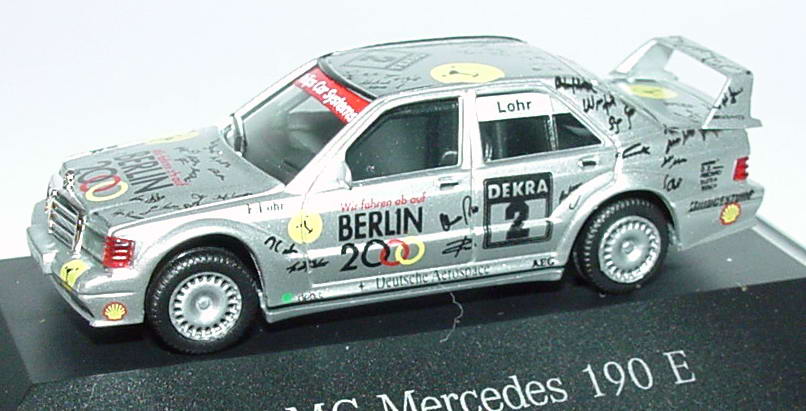 Foto 1:87 Mercedes-Benz 190E 2.5-16 Evolution II DTM 1993 AMG-Berlin 2000 Nr.2, Ellen Lohr Werbemodell herpa B66005620