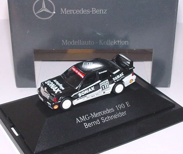 Foto 1:87 Mercedes-Benz 190E 2.5-16 Evolution II DTM 1993 AMG-Sonax Nr.T11, Bernd Schneider Werbemodell herpa B66005617