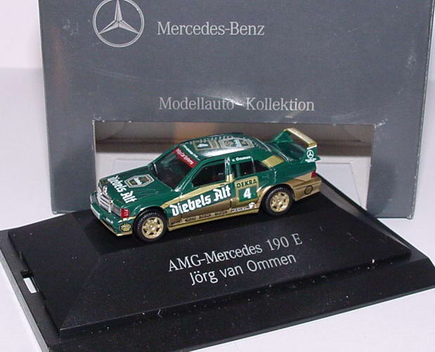 Foto 1:87 Mercedes-Benz 190E 2.5-16 Evolution II DTM 1993 Zakspeed-Diebels Nr.4, van Ommen Werbemodell herpa B66005622