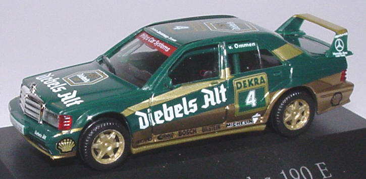 Foto 1:87 Mercedes-Benz 190E 2.5-16 Evolution II DTM 1993 Zakspeed-Diebels Nr.4, van Ommen Werbemodell herpa B66005622