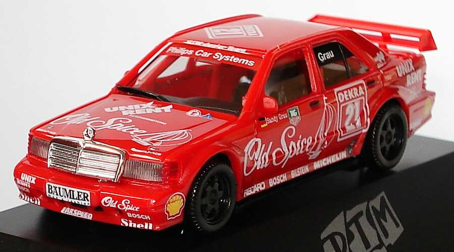 Foto 1:87 Mercedes-Benz 190E 2.5-16 Evolution II DTM 1994 DTM-Junior-Team, Old Spice Nr.21, Grau herpa 036214