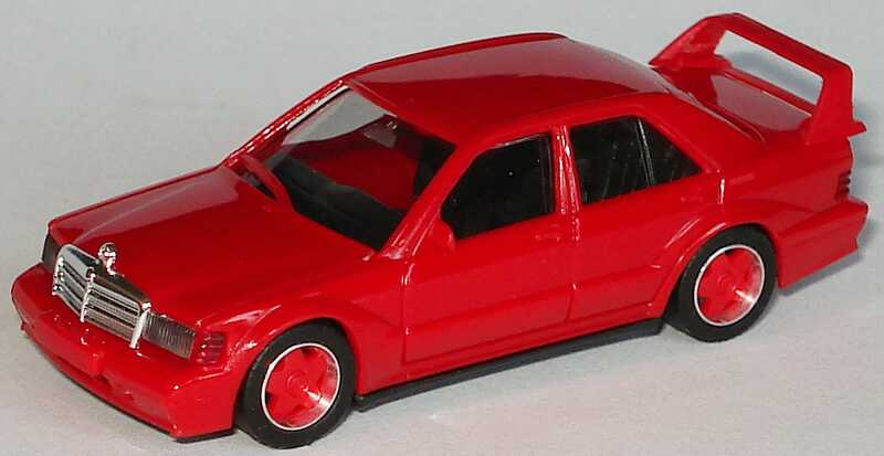 Foto 1:87 Mercedes-Benz 190E 2.5-16 Evolution II rot mit Borbet-Felgen herpa