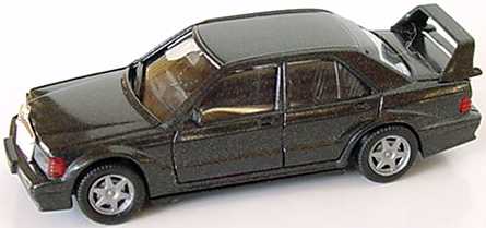 Foto 1:87 Mercedes-Benz 190E 2.5-16 Evolution II W201 schwarz-met. - herpa 030953186674