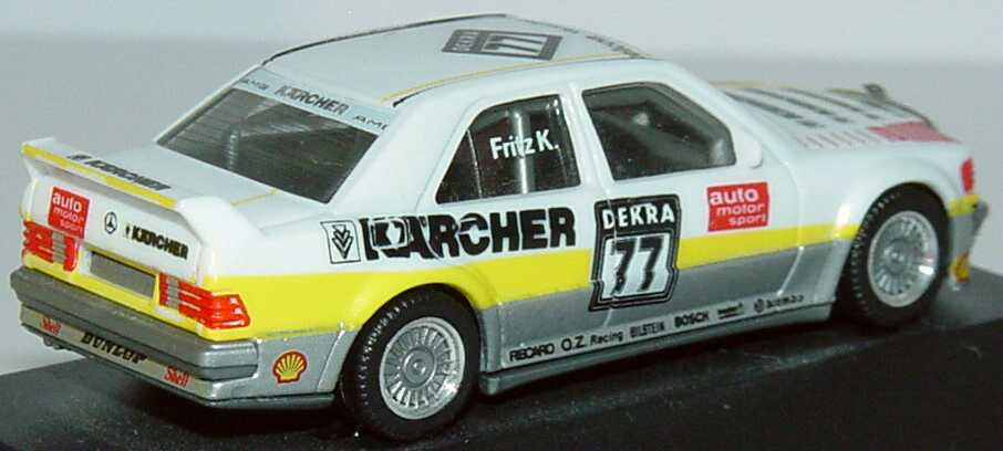 Foto 1:87 Mercedes-Benz 190E 2.5-16 Evolution I DTM 1990 AMG Kärcher Nr.77 Fritz Kreutzpointner - herpa 3523