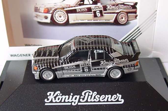 Foto 1:87 Mercedes-Benz 190E 2.5-16 Evolution I DTM 1990 AMG, König-Pilsener Nr.6, K. Thiim (König-Pilsener) herpa