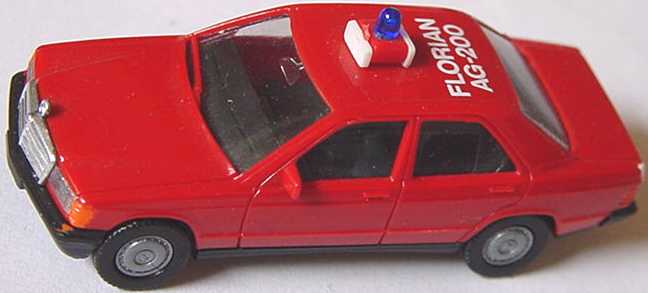 Foto 1:87 Mercedes-Benz 190E Feuerwehr Florian AG-200 (bemalt) herpa