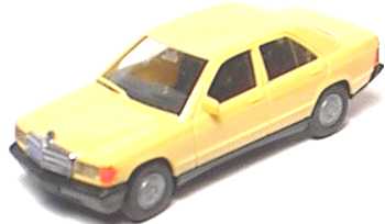 Foto 1:87 Mercedes-Benz 190E sandgelb (bemalt) herpa 2040