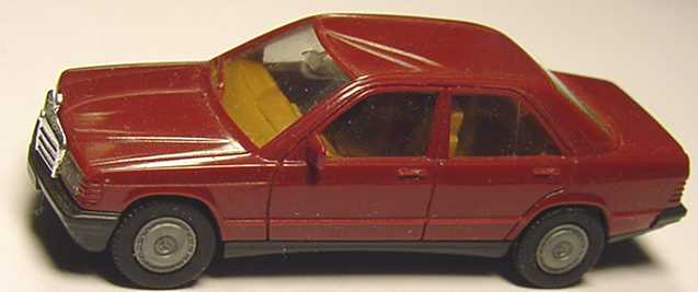 Foto 1:87 Mercedes-Benz 190E weinrot, IA beige herpa 2040