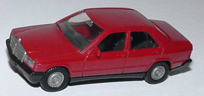 Foto 1:87 Mercedes-Benz 190E weinrot, IA schwarz herpa 2040