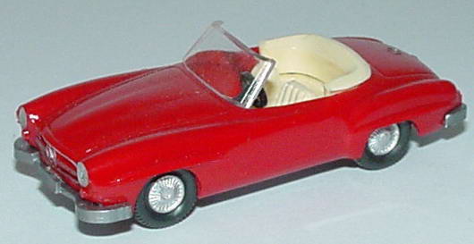 Foto 1:87 Mercedes-Benz 190SL rot, IA creme Wiking