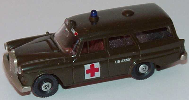 Foto 1:87 Mercedes-Benz 190c Krankenwagen US Army Ambulance Brekina