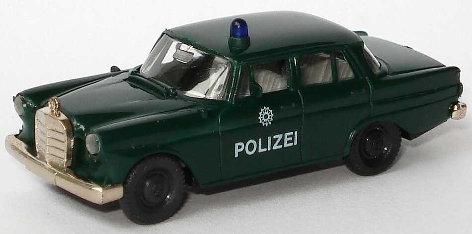 Foto 1:87 Mercedes-Benz 190c (W110) Polizei dunkelgrün Brekina