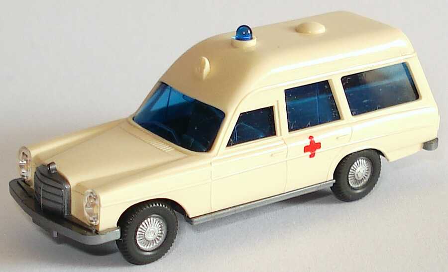 Foto 1:87 Mercedes-Benz 200/8 Krankenwagen Rotes Kreuz (Kreuz auf Fondtüren) Wiking