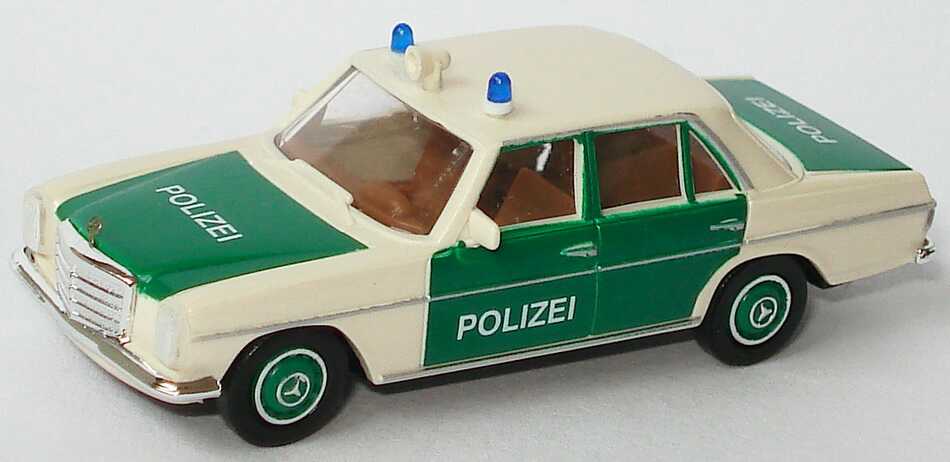 Foto 1:87 Mercedes-Benz 200/8 (W115) Polizei weiß/grün Brekina 23506
