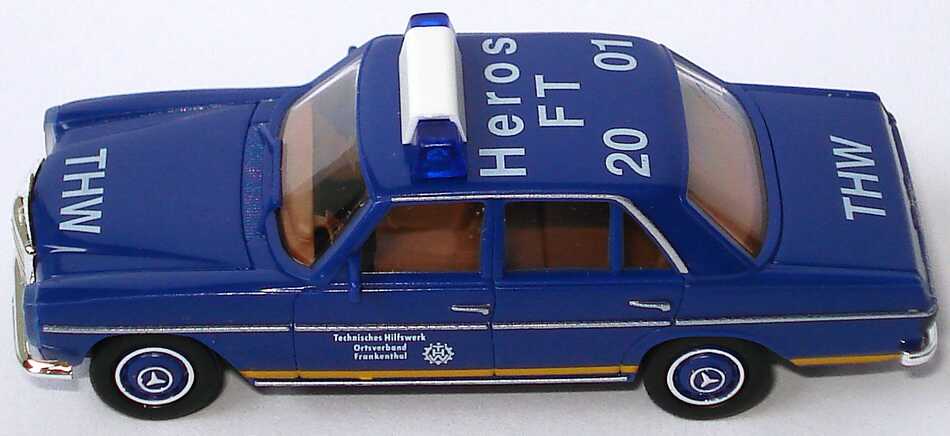 Foto 1:87 Mercedes-Benz 200/8 THW, Ortsverband Frankenthal, Heros FT 20 01 Brekina