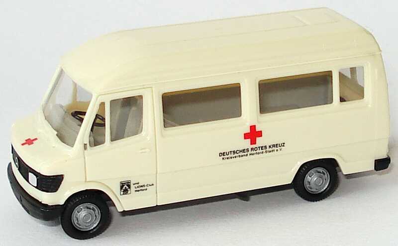 Foto 1:87 Mercedes-Benz 207D Bus Hochdach KTW Deutsches Rotes Kreuz, Kreisverband Herford Stadt e. V. herpa