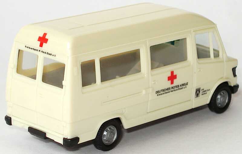 Foto 1:87 Mercedes-Benz 207D Bus Hochdach KTW Deutsches Rotes Kreuz, Kreisverband Herford Stadt e. V. herpa