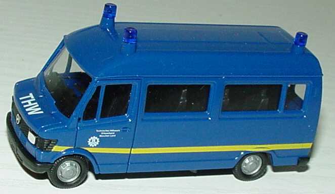 Foto 1:87 Mercedes-Benz 207D Bus Hochdach THW herpa 042901