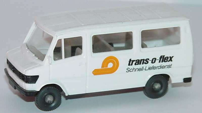 Foto 1:87 Mercedes-Benz 207D Bus kurz trans-o-flex Schnell-Lieferdienst Wiking