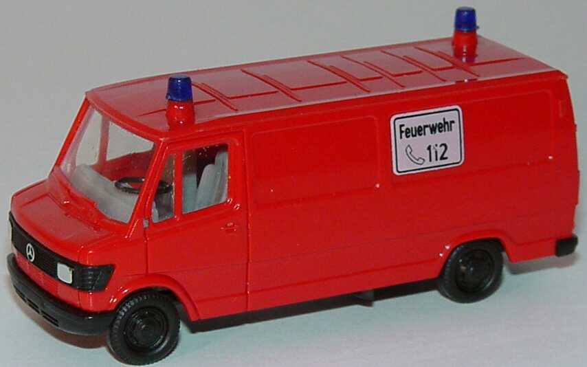 Foto 1:87 Mercedes-Benz 207D Kasten Feuerwehr 112, Chassis schwarz herpa 4073