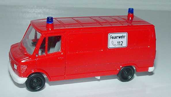 Foto 1:87 Mercedes-Benz 207D Kasten Feuerwehr 112, Chassis weiß herpa 4073