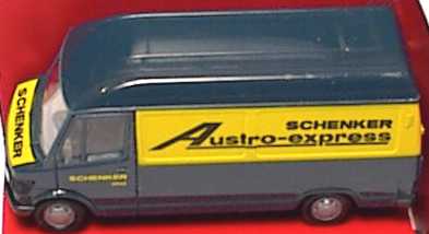 Foto 1:87 Mercedes-Benz 207D Kasten Hochdach Austro-Express Schenker herpa