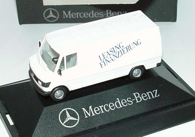 Foto 1:87 Mercedes-Benz 207D Kasten Leasing Finanzierung Werbemodell herpa
