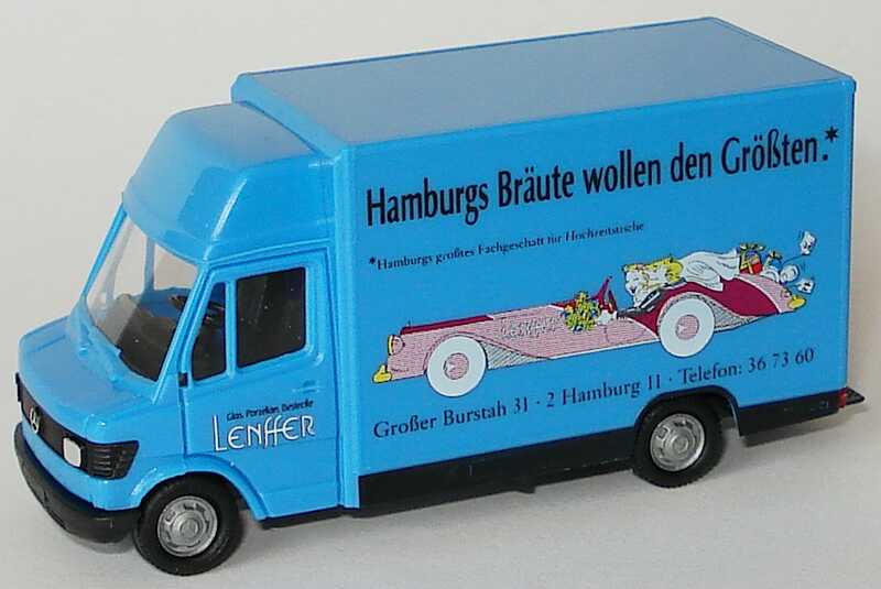 Foto 1:87 Mercedes-Benz 207D Kögelaufbau Lenffer - Hamburgs Bräute wollen den Größten herpa