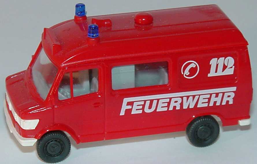 Foto 1:87 Mercedes-Benz 207D Rettungswagen kurz Feuerwehr, 112 (Bastelware) Wiking