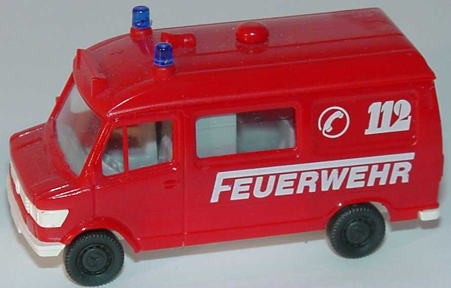 Foto 1:87 Mercedes-Benz 207D Rettungswagen kurz Feuerwehr, 112 (Bastelware) Wiking