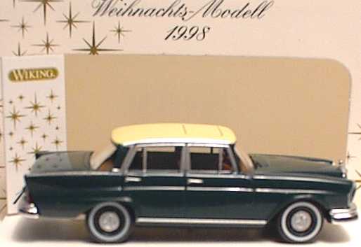 Foto 1:87 Mercedes-Benz 220 SE dunkelgrün Weihnachts-Modell 1998 Wiking 7980233