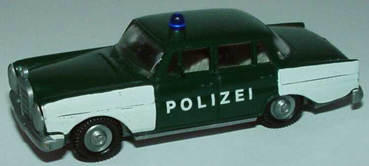 Foto 1:87 Mercedes-Benz 220 S Polizei dunkelgrün/weiß PreP