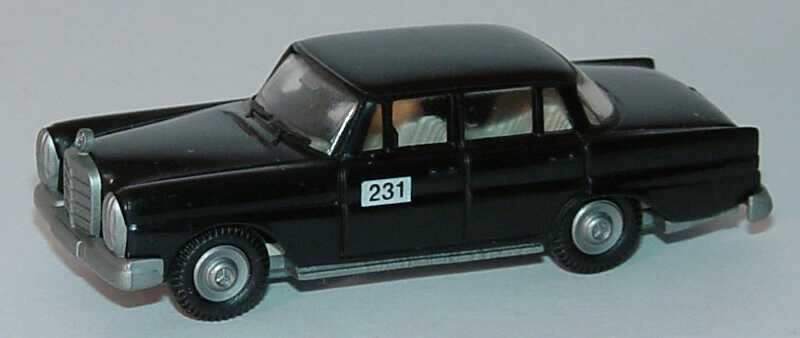 Foto 1:87 Mercedes-Benz 220 S Taxi schwarz Nr.231 (ohne Taxischild) PreP