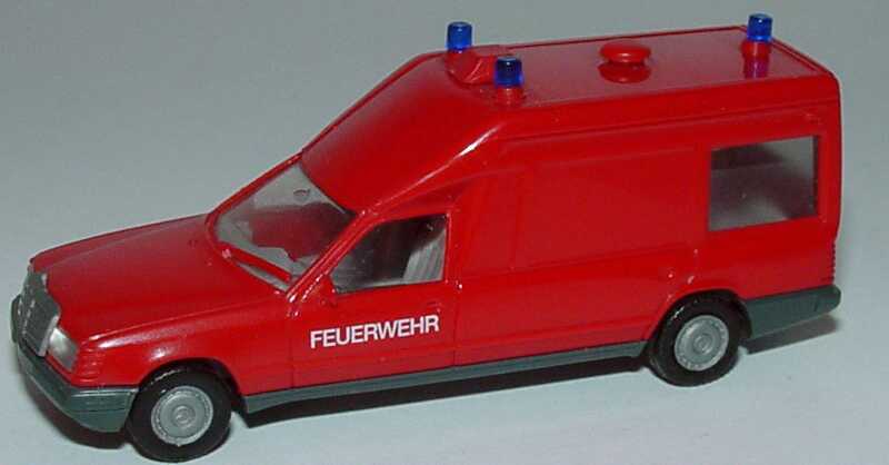 Foto 1:87 Mercedes-Benz 230E Bonna 124L KTW (W124) Feuerwehr rot herpa