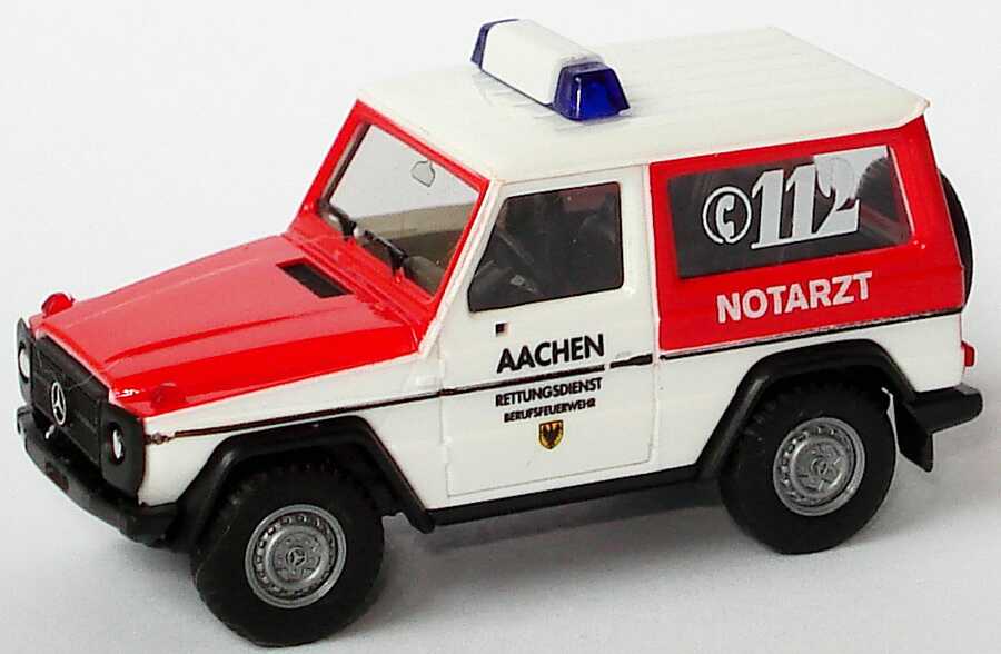 Foto 1:87 Mercedes-Benz 230GE Berufsfeuerwehr Aachen, Notarzt herpa 182263