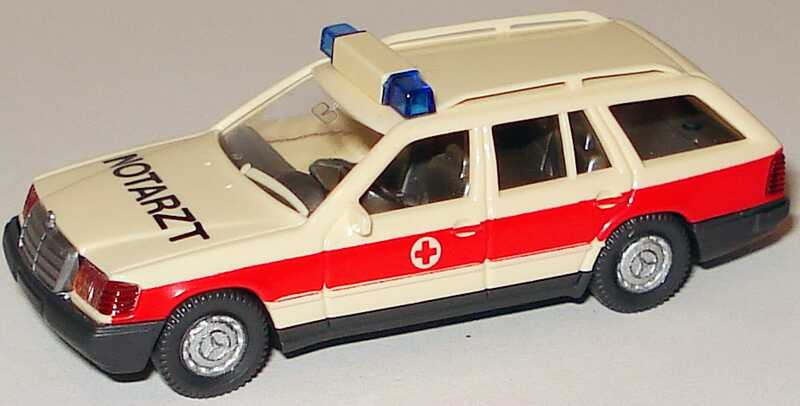 Foto 1:87 Mercedes-Benz 230TE (S124) Notarzt Wiking 071