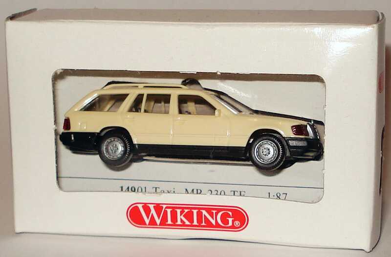 Foto 1:87 Mercedes-Benz 230TE (S124) Taxi (Kartonverpackung) Wiking 14901