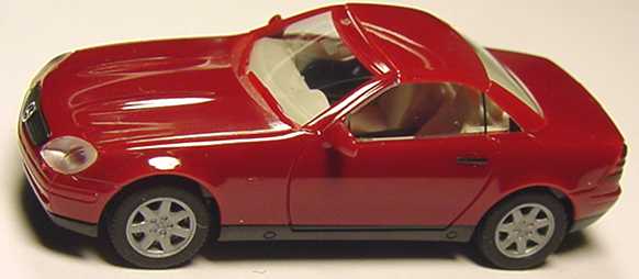 Foto 1:87 Mercedes-Benz 230 SLK (R170) weinrot herpa 022149