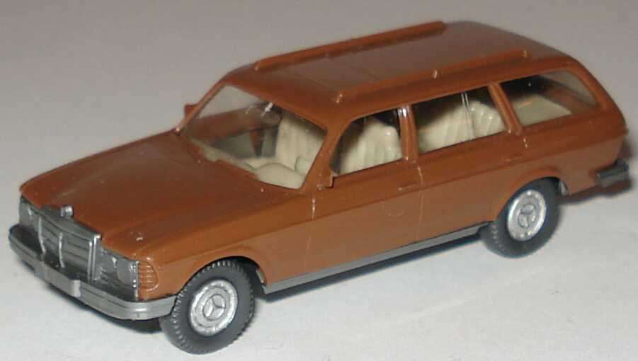 Foto 1:87 Mercedes-Benz 250T (S123) schokobraun, IA hellbeige Wiking