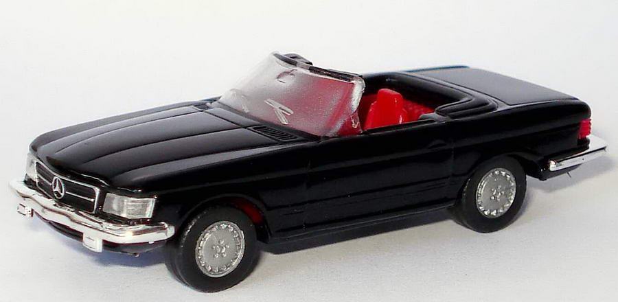 Foto 1:87 Mercedes-Benz 280SL (R107) schwarz herpa 022859/150743