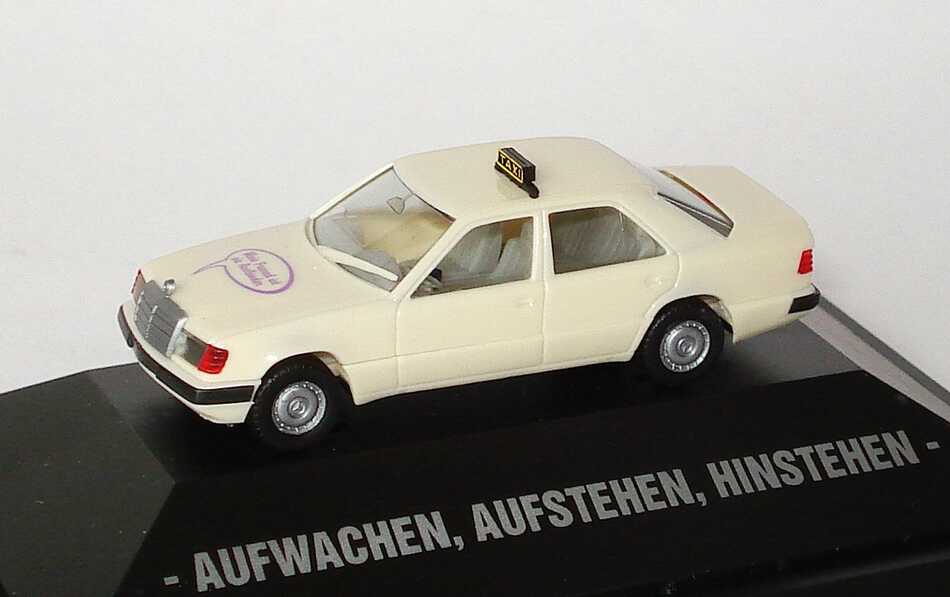 Foto 1:87 Mercedes-Benz 300E (W124) Facelift Taxi Mein Freund ist ein Ausländer (DM 5,- Spendenanteil) herpa